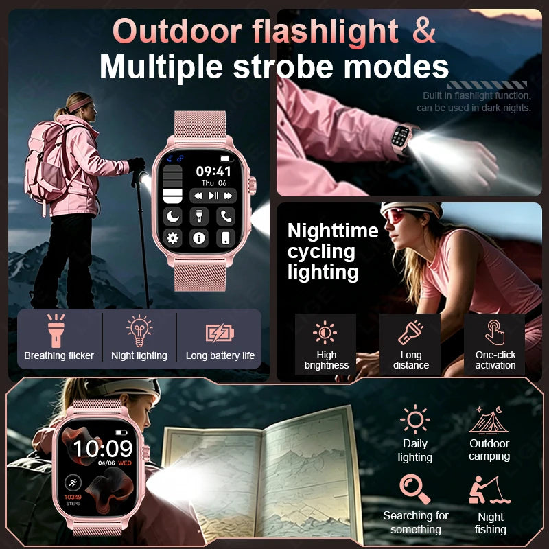 Smartwatch LIGE da 2,01″ con chiamate Bluetooth