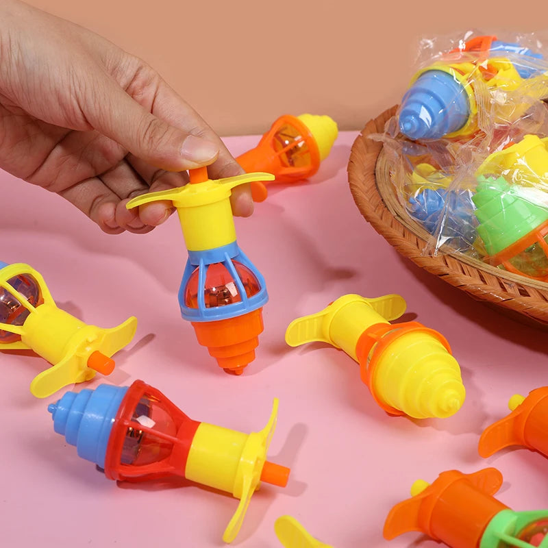 5/10/20 piezas de peonzas LED luminosas giratorias, juguetes para rellenar piñatas y detalles para fiestas de cumpleaños infantiles, regalos de Navidad para niños y niñas