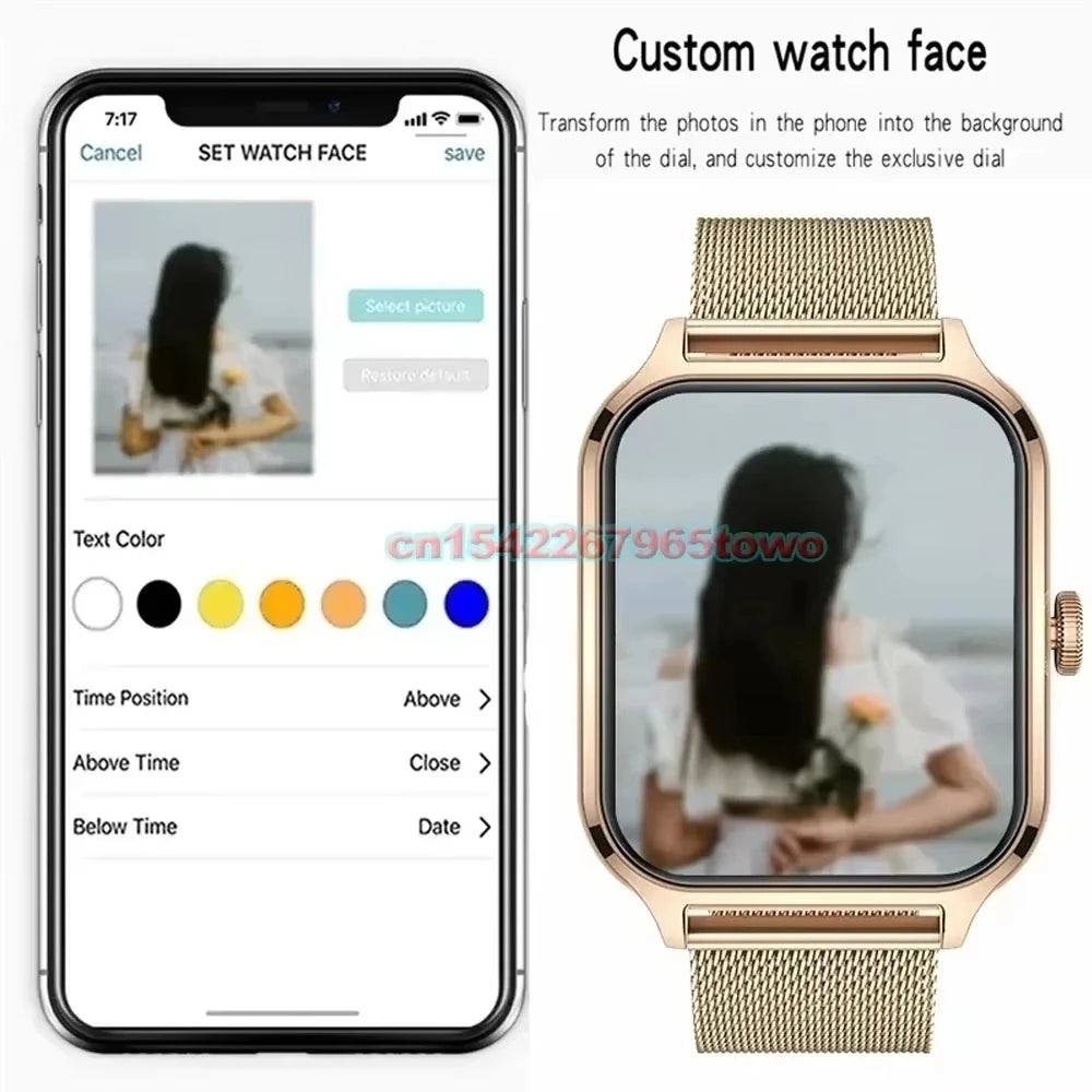 Smart Watch For Android IOS Watches 1.83inch HD Display Bluetooth Call Message Alert Music Sports Mode Smartwatch Men Women Ht22
