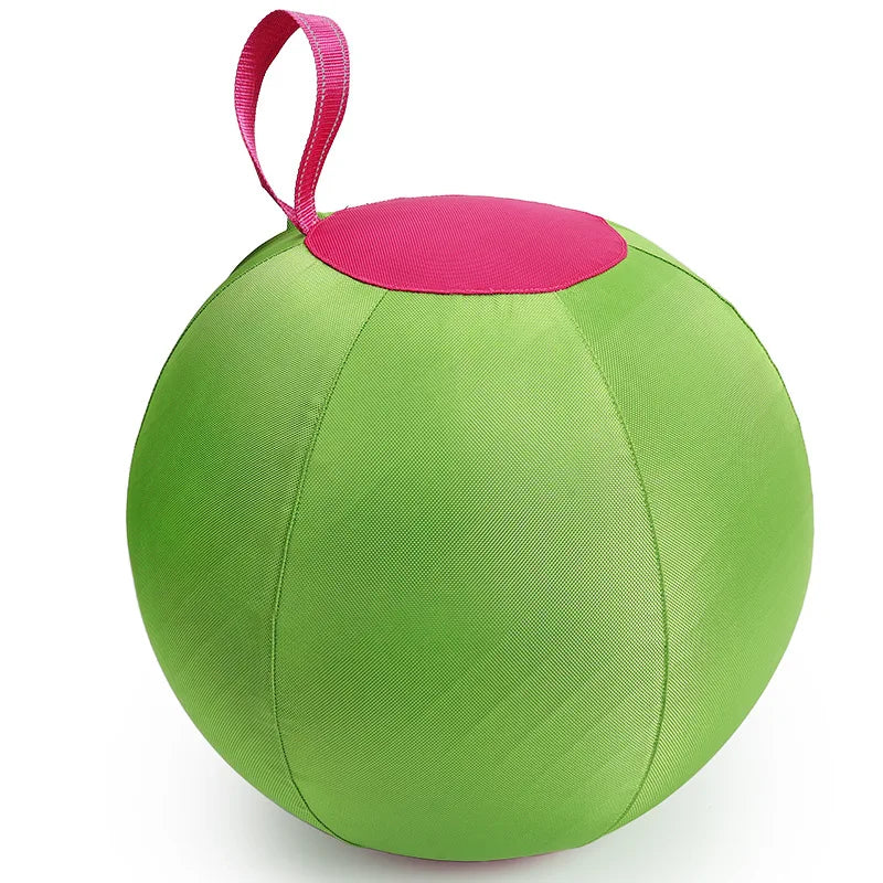 Mascota | Juguete para lanzar para perros, pelota grande inflable de poliéster duradero, para masticar, dentición, aburrimiento y entretenimiento autónomo, resistente