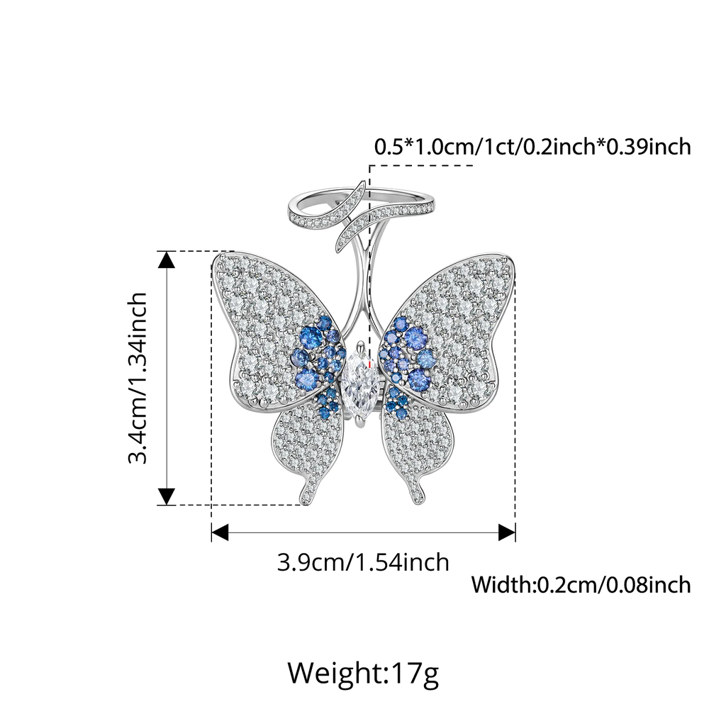 Ring mit Schmetterlingsmotiv