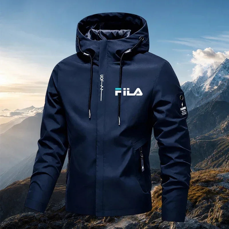 Bestseller Herren-Outdoor-Funktionsjacke, bequem und leicht, wasserdichte Kapuzenjacke zum Radfahren und Wandern, winddicht