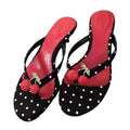 Infradito donna Liyke a pois con ciliegie luminose