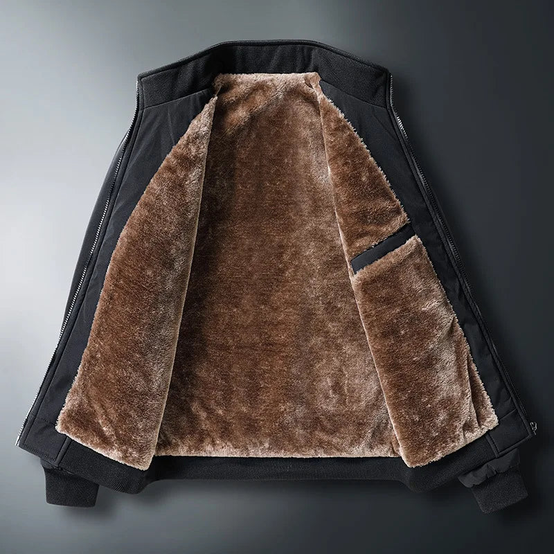 Giacca uomo con chiusura a zip e colletto a revers