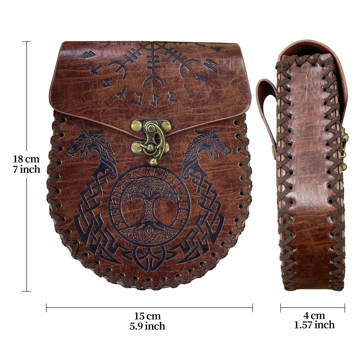1 Stück Halloween Weihnachten Mittelalterlicher Ritter Taillentasche Renaissance-Gürtelset Wikinger-Krieger Cosplay-Kostüm