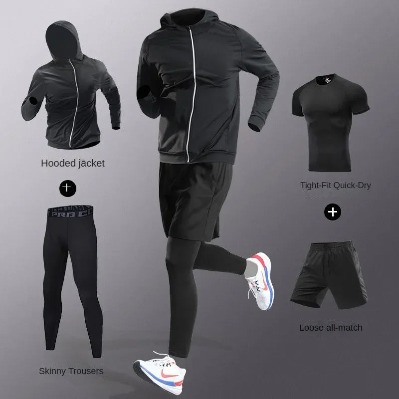 Completo sportivo per corsa con varianti di capi