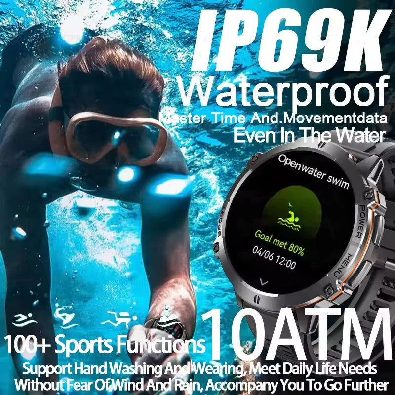 GUHUAVMI X3 smartwatch AMOLED da 1,73″ con GPS e chiamate Bluetooth