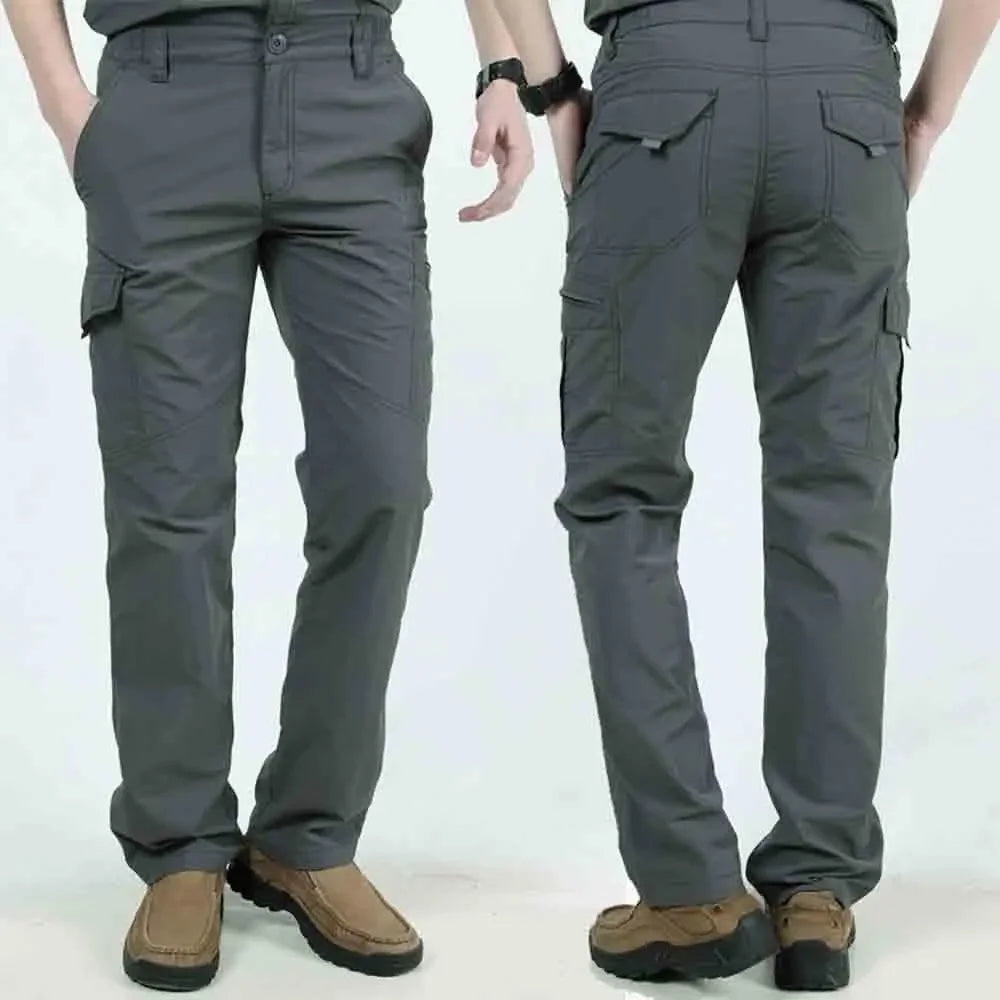 Men's Breathable Summer Casual Army Military Long Trousers Lightweight Tactical Pants Male Waterproof Quick Dry Cargo Pants