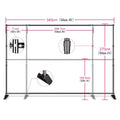 2.4x3M Versatile Heavy Duty Backdrop Stand Photo Frame Photography Wedding Birthday Decoration School Photographic Backdrop Party