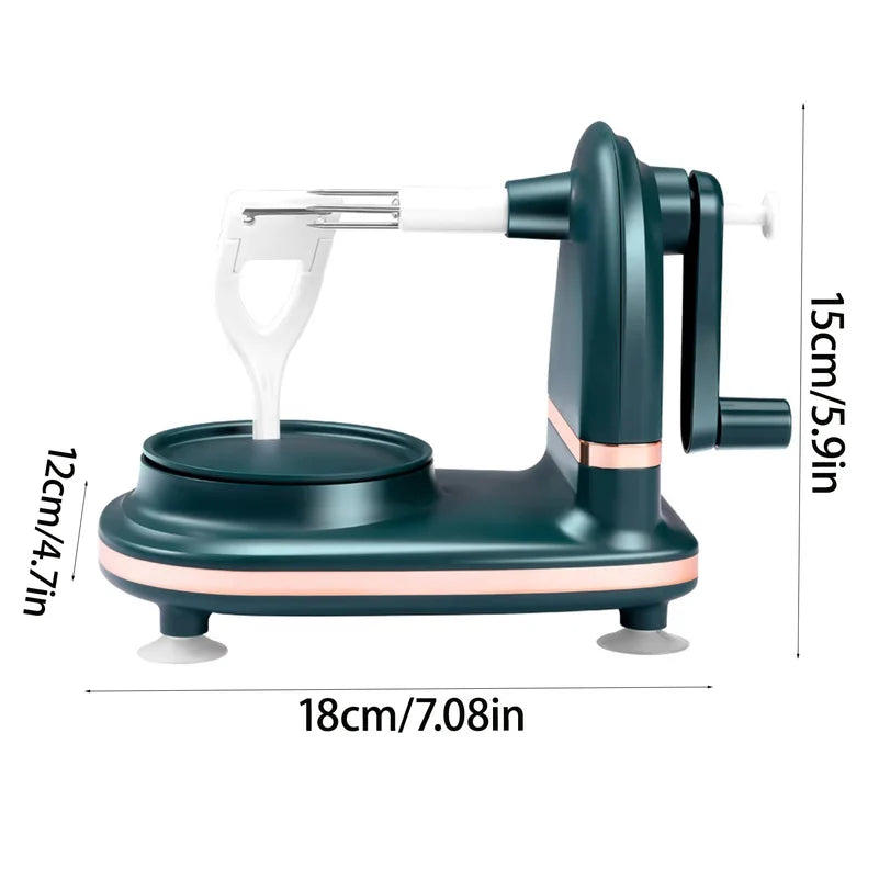 3-in-1 Hand-cranked Rotating Fruit/Vegetable Peeler Stainless Steel Blades Apple Cutter Household Peeling Machine Kitchen Gadgets