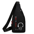 Men's Crossbody Bag, Creative Casual Multi-layer Shoulder Bag with Adjustable Strap, Zipper Closure & Multiple Pockets, for Daily Outings, Commuting, Travel and Parties