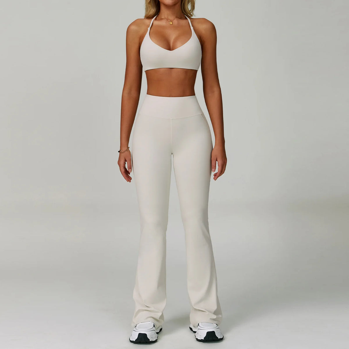 Conjunto de yoga de mujer, 2 piezas, top y leggings