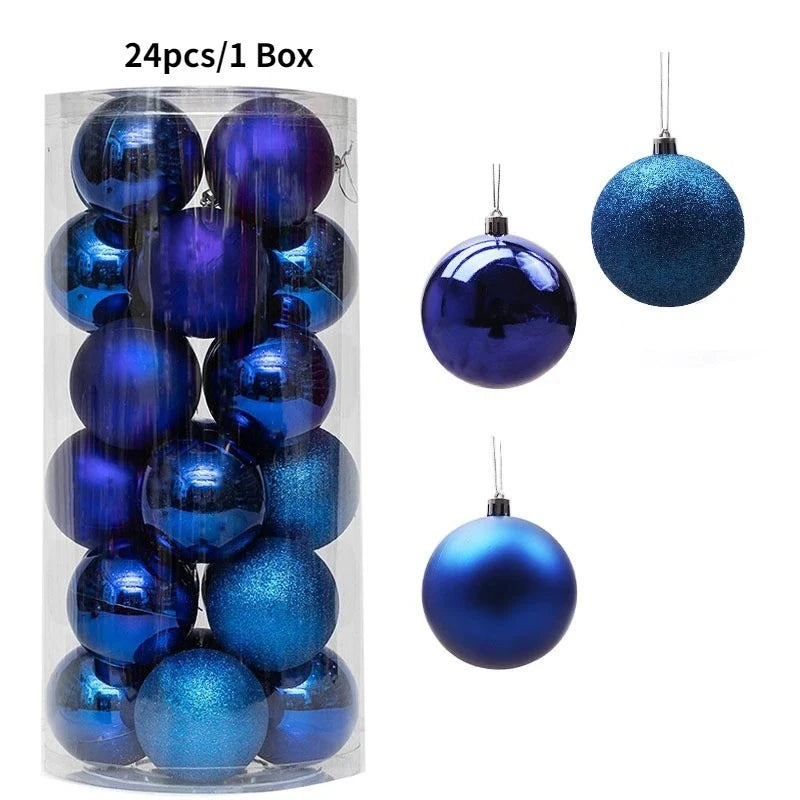 4CM Christmas Ball Decoration Hanging Xmas Tree Pendent Ornaments for Home Decor Navidad New Year 2026 Party Supplies Accessory