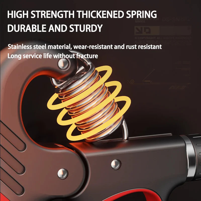 Adjustable Hand Grip Strengthener with Counter
