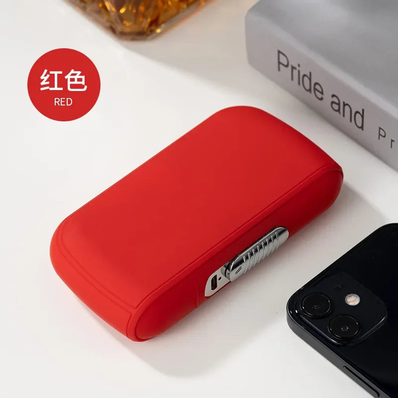 Portable 2-in-1 Multifunctional USB Cigarette Lighter and Cigarette Case, Rechargeable Lighter, Holds 10 King-Size Cigarettes