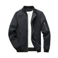Spring Autumn Men's Jacket Zipper Stand Collar Solid Color Breathable Simple Style Outwear Windproof Male Casual Jackets