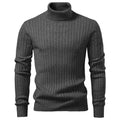 Men's striped turtleneck sweater