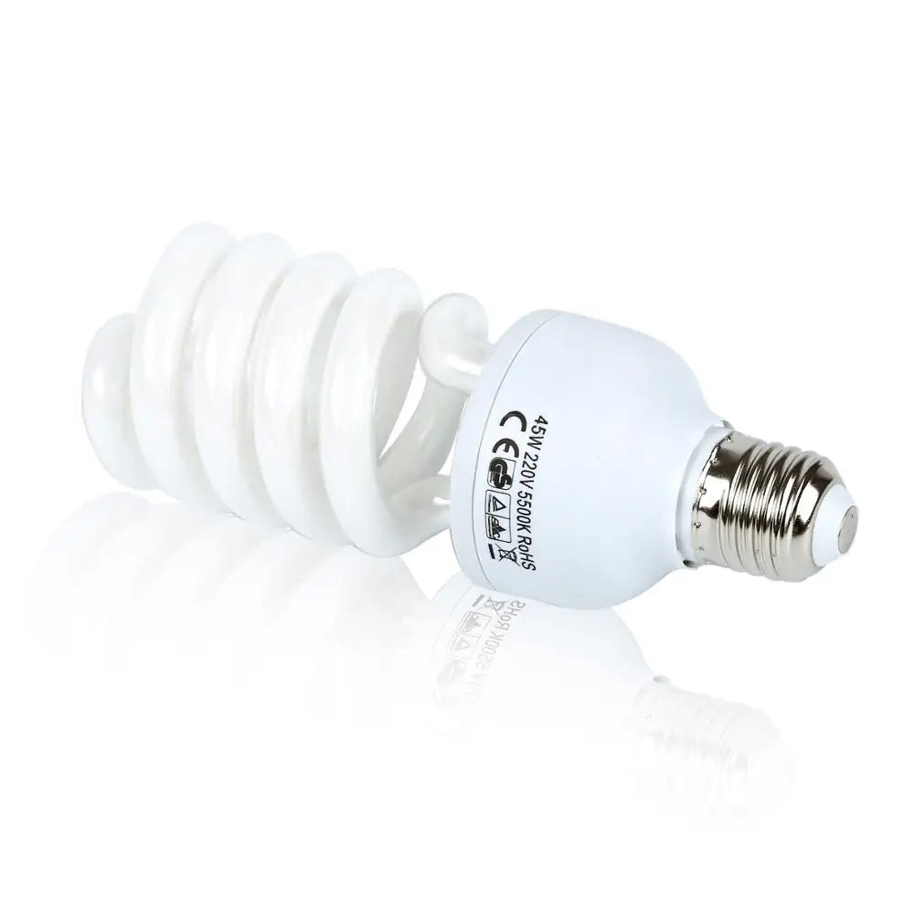 5500K Lumière du jour pour photographie 4 PIÈCES 45W Haute luminosité  Ampoules fluorescentes E27 pour studio photo vidéo