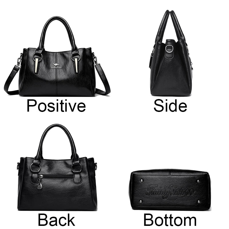 High Quality Cow Leather Ladies Handbags Fashion Luxury Female Messenger Tote Bags Women Genuine Leather Shoulder Crossbody Sac