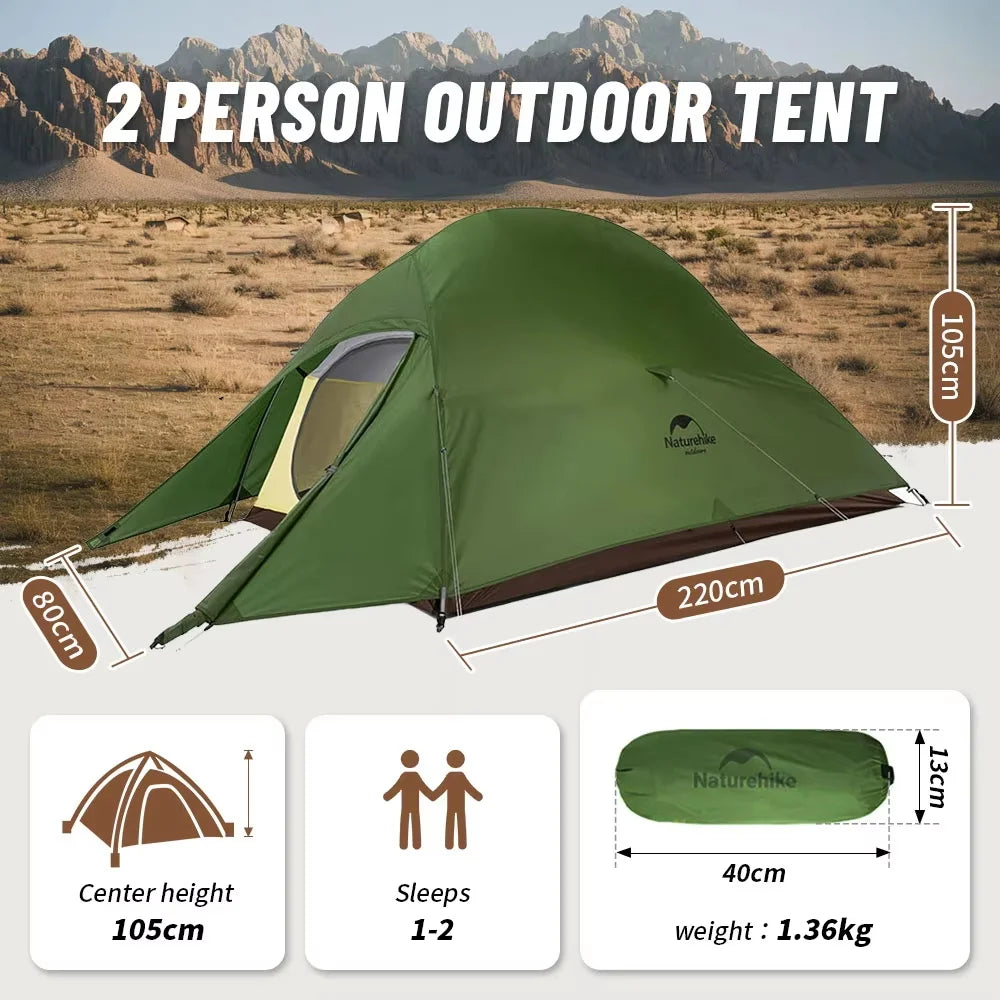 Tenda da trekking Naturehike Cloud Up per 2 persone