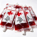 10–50-Piece Halloween Blood Drink Bags, 250 ml Reusable Drink Pouches for Halloween Party Cosplay Decorations