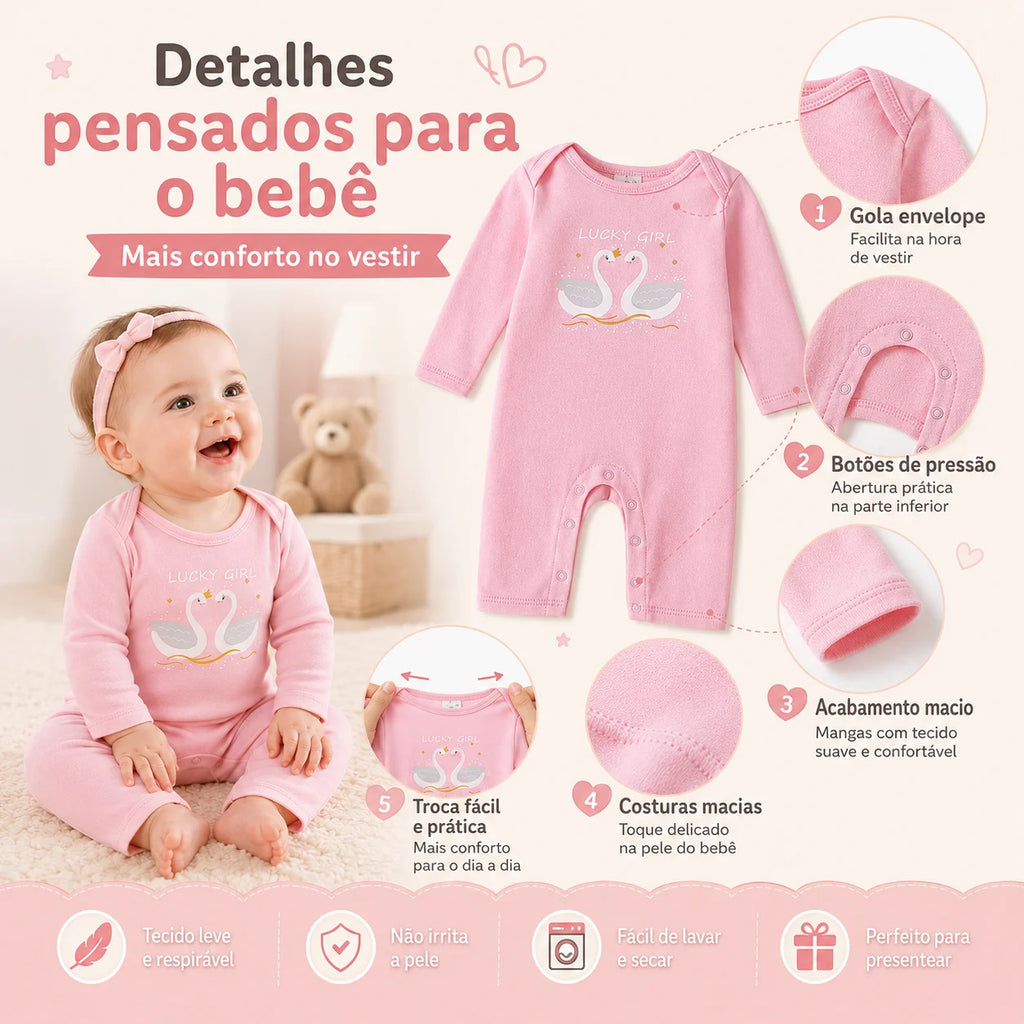 Set da 3 tutine neonato a maniche lunghe