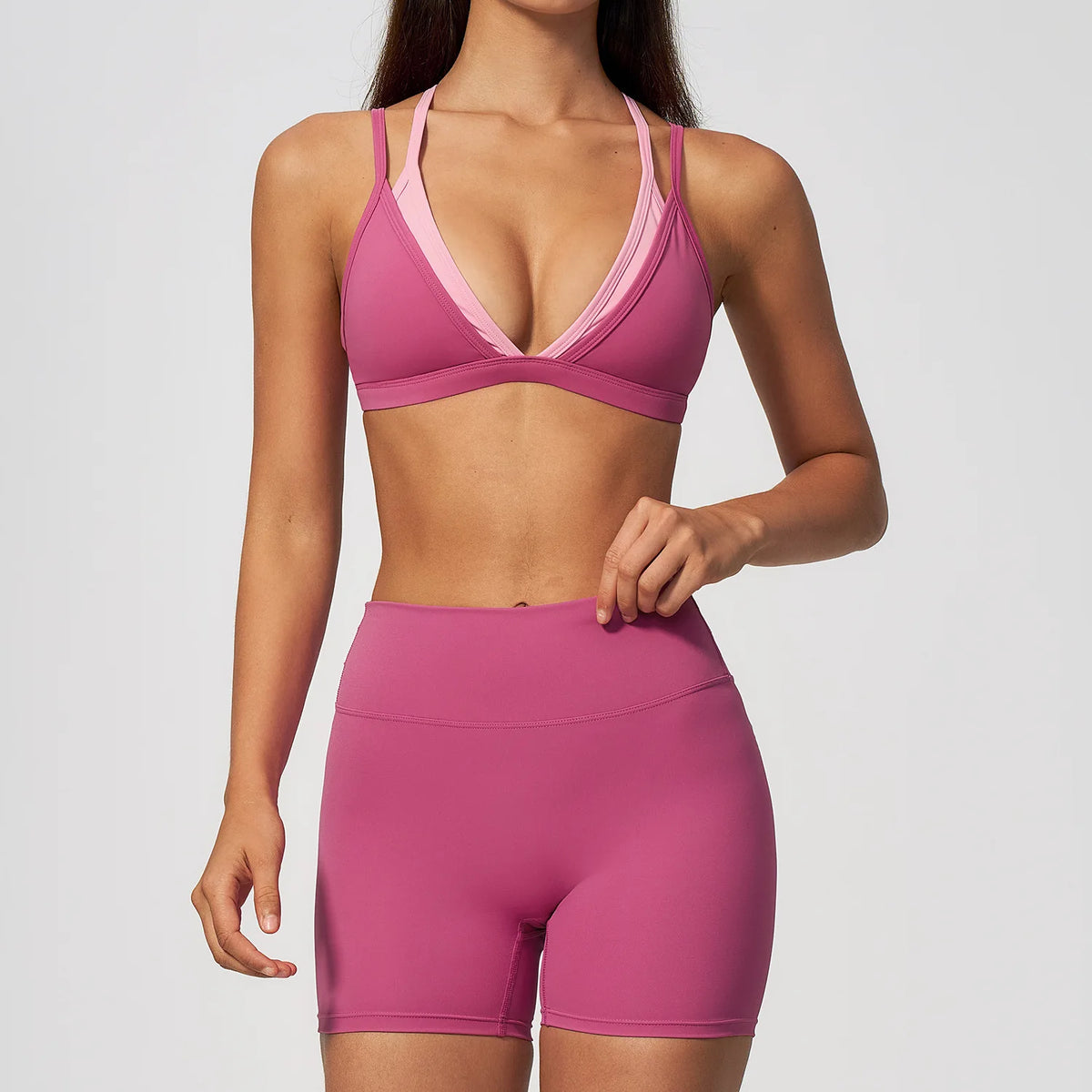 Completo donna NCLAGEN con top e pantaloncini