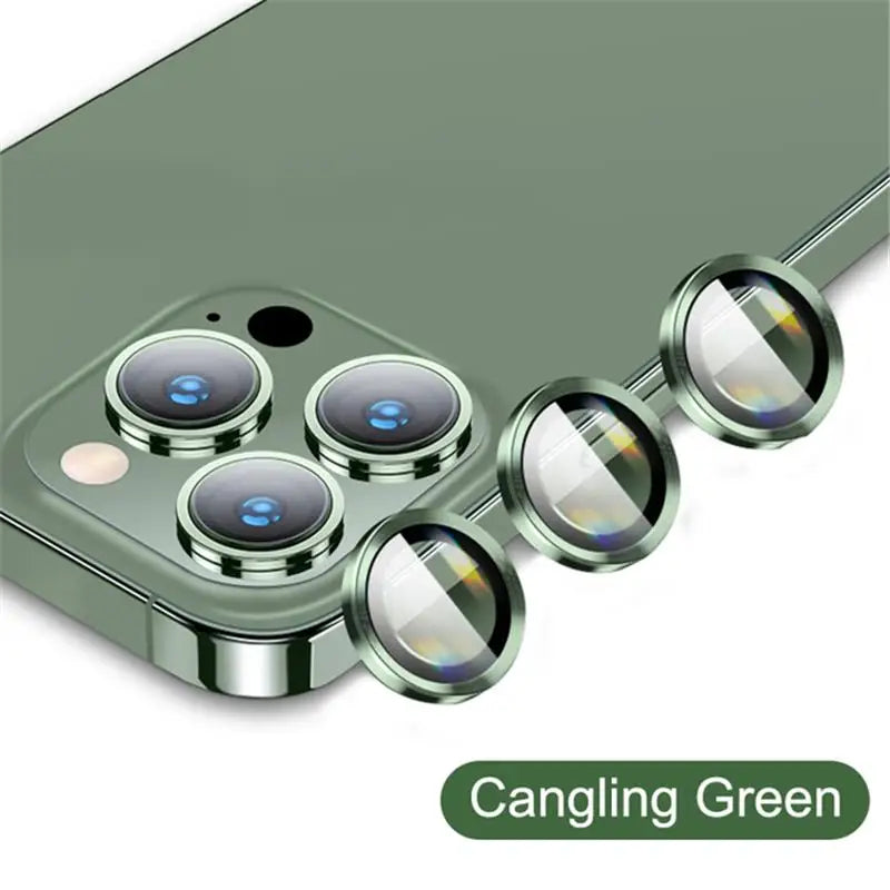 3Pcs/1Set Glass Camera Caps for iPhone 18 17 16 17E 16E Pro Max Metal Frame Lens Protector for Apple 15 14 Plus 11 12 13 Pro Max
