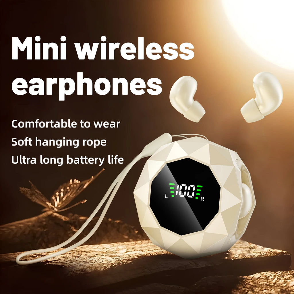 Mini Wireless Sleep Earbuds for Side Sleepers, Bluetooth 6.0 In-Ear Headphones with Noise Reduction, Ultra Small Hidden Earphones, Comfortable Fit for Long Wear & Deep Sleep & Birthday and Holiday Gifts