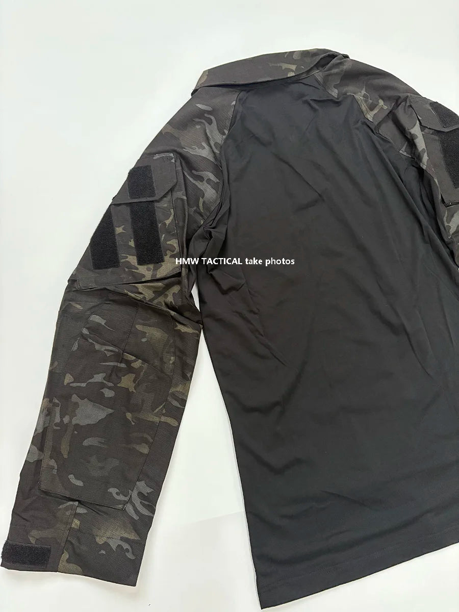 Completo mimetico uomo con maglia e pantaloni