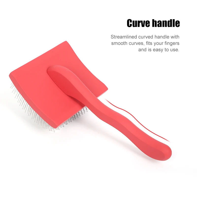 Cepillo manual para eliminar el pelo de mascotas, cepillo de belleza doméstico de mango largo, profesional y reutilizable, accesorios para el cuidado de mascotas