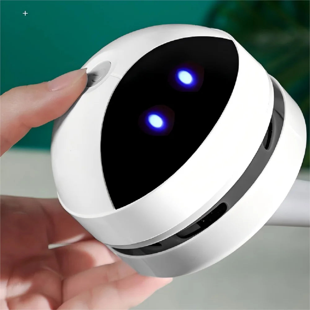 Aspiradora de escritorio con cepillo limpiador y carga USB para el hogar y la oficina, barredora de mesas y limpiador de escritorio compacto
