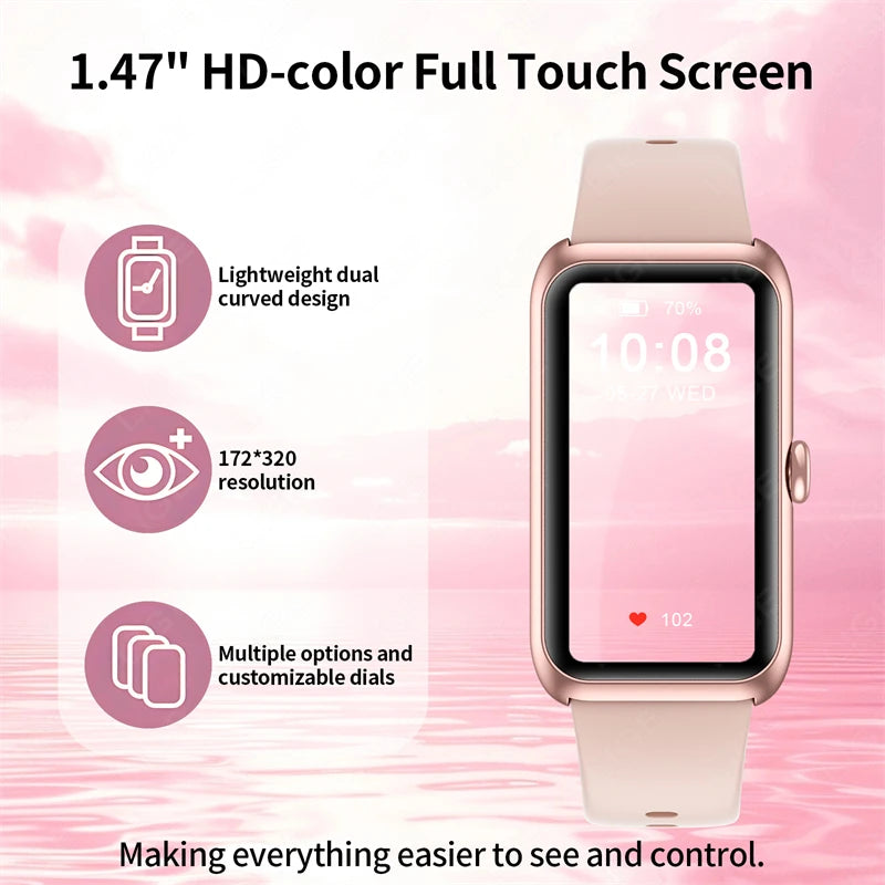 Bracciale smart LIGE con display IPS da 1,47″