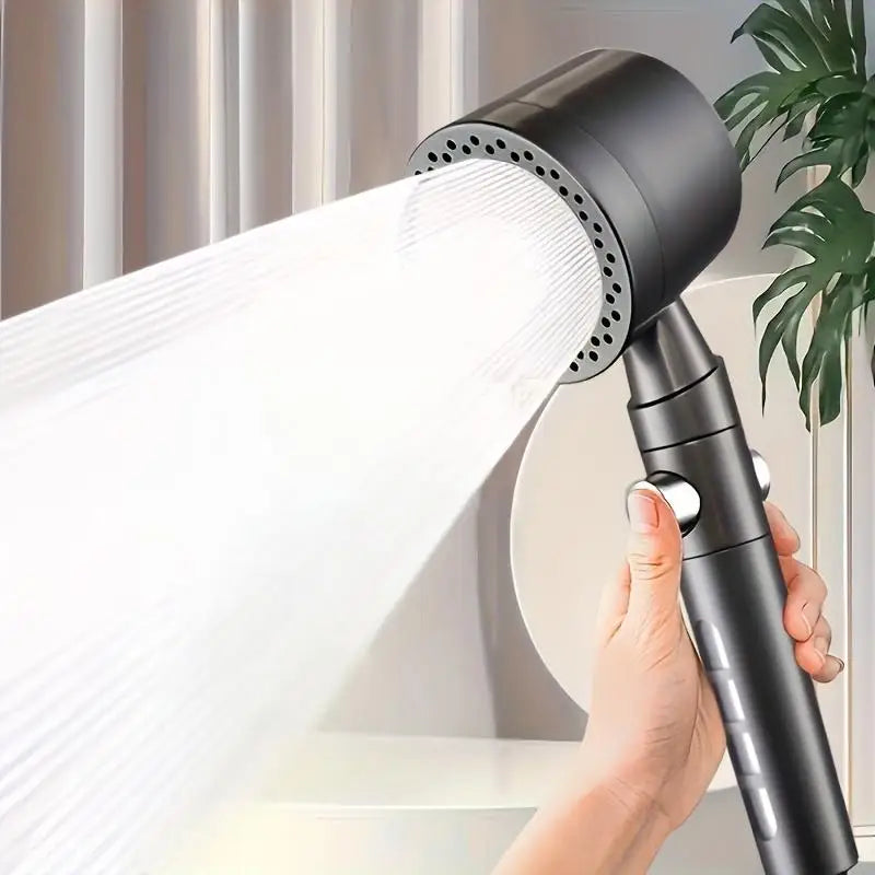 Pommeau de douche à main en ABS avec 5 modes d’économie d’eau, débit puissant, portable, avec filtre pour salle de bains, ensemble de buses pour robinet de douche