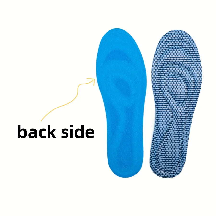 4 Stück Einweg-Einlegesohlen aus Memory-Schaum für Schuhe, antibakteriell, geruchsneutralisierend und schweißabsorbierend, Einlagen für Sport- und Laufschuhe