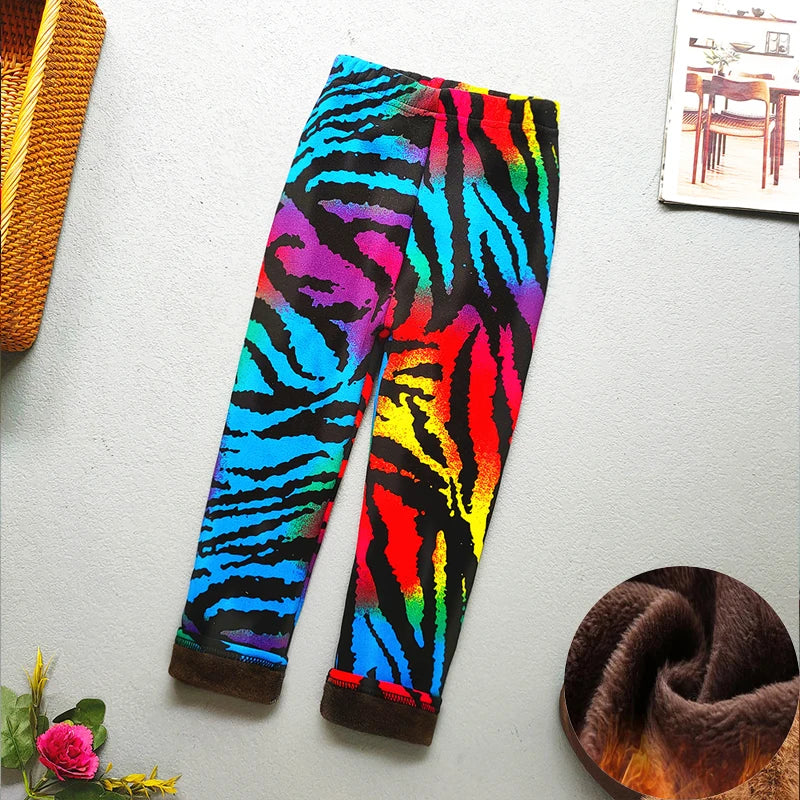 Children’s Fleece-Lined Printed Leggings