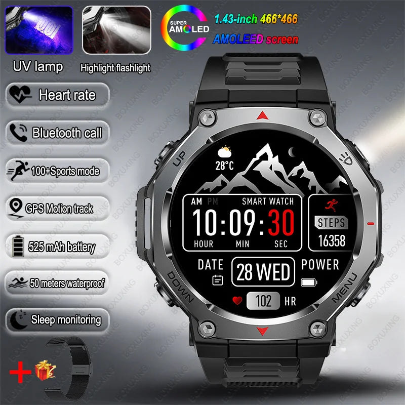 Bluetooth Calling Sports Smartwatch with 5 ATM Rating