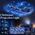 Christmas 8-Pattern Projection Festive Light Decoration Night Light