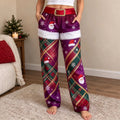 Women's Christmas wide-leg lounge pants