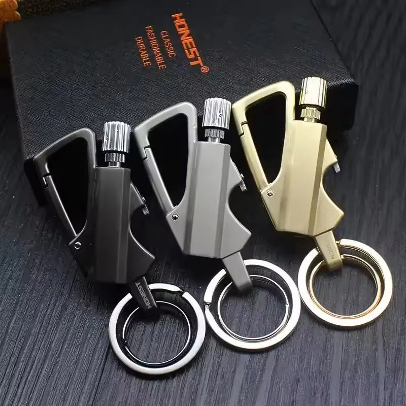 2025 Multifunctional Lighter Keychain, Beer Bottle Opener, Portable Outdoor Igniter, Smoking Accessories, Gadgets, Men’s Gift