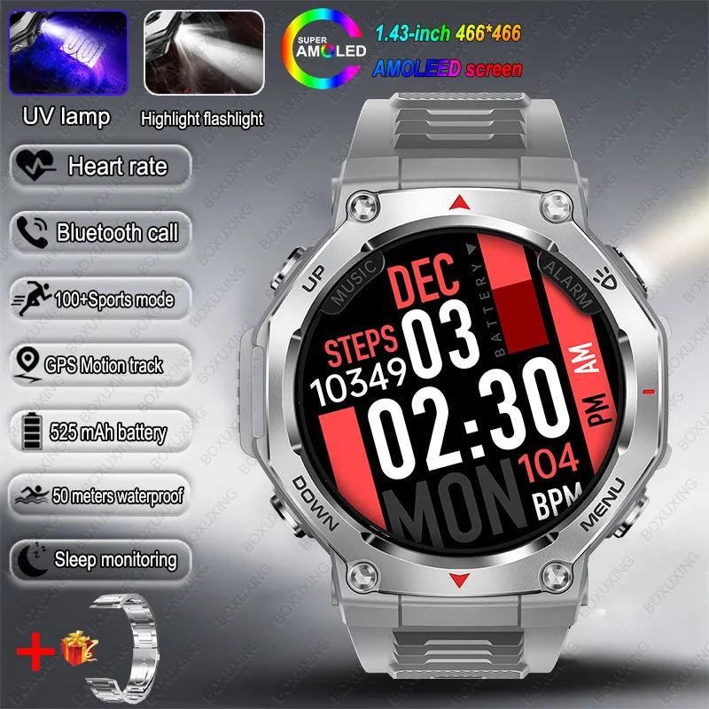 Bluetooth Calling Sports Smartwatch with 5 ATM Rating