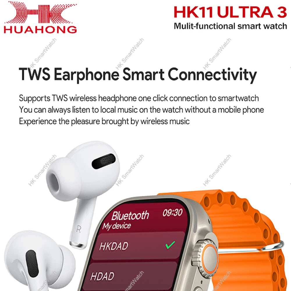 Smartwatch AMOLED da 2,12″ con notifiche e chiamate Bluetooth