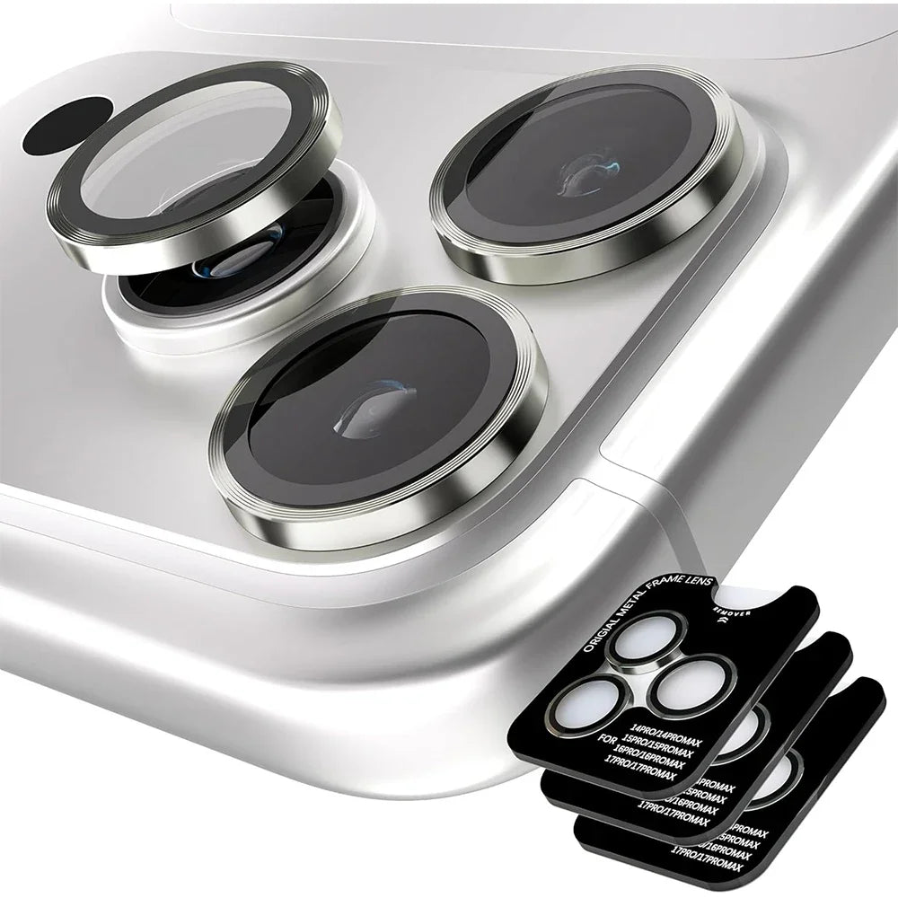 3Psc Camera Lens Protector Cover For iPhone 18 Pro Max 16 17 Pro Max 15 Plus 14 Plus 12 13 Mini Phone Protection Accessories