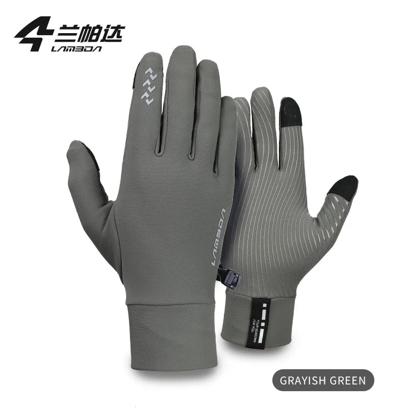 Guantes de ciclismo LAMEDA para otoño e invierno, de 5 a 15 °C, térmicos, con dedos completos y pantalla táctil, para carretera y montaña, para hombre