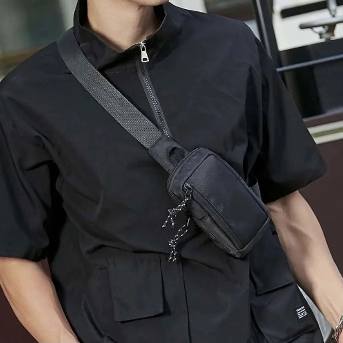 Small Canvas Crossbody Messenger Bag