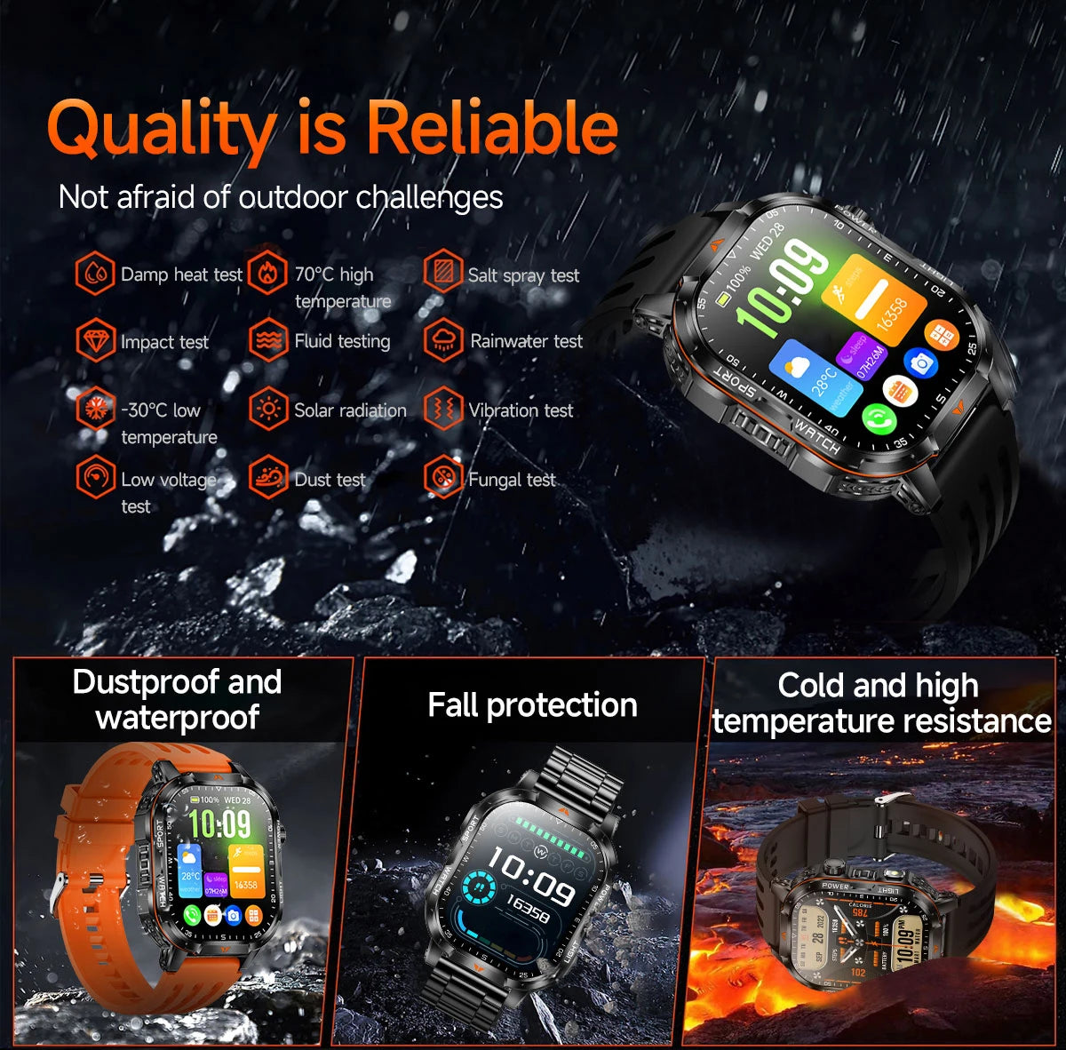 Smartwatch TFT da 2,01″ con chiamate Bluetooth e GPS via smartphone