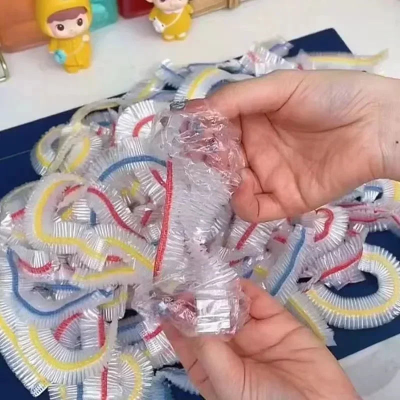500/50Pcs Disposable Food Covers, Fruit Covers, Elastic Plastic Shower Cap Style Food Storage Bags, Kitchen Organizer Cling Film