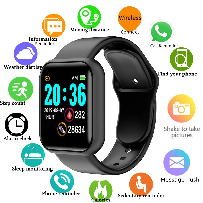 Braccialetto smart TFT da 1,44″ per attività e notifiche