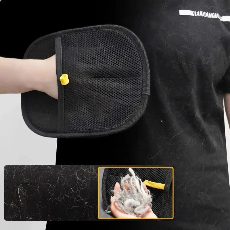 Guantes de aseo para mascotas, cepillo quitapelos para mascotas, guante de limpieza para gatitos, elimina el pelo de perros y gatos del sofá, la alfombra y la ropa, artículos para mascotas﻿ ﻿
