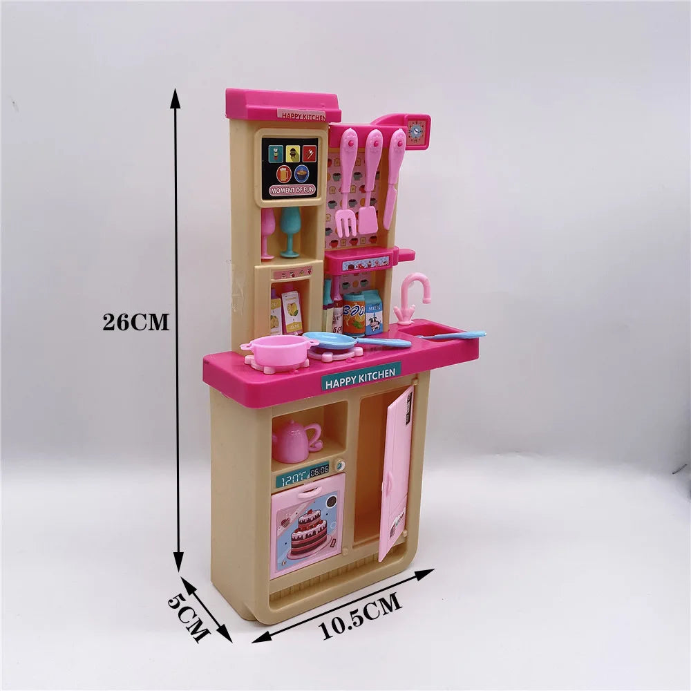 Dollhouse Fashion Simulation Mini Kitchen Accessories Family House Doll Gift Suitable for 30 cm Doll
